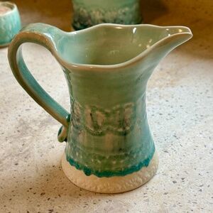 NWOT Anthropologie Old Havana Turquoise (Mint) Creamer or Gravy Container